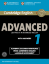 CAMBRIDGE ENGLISH ADVANCED 1 FOR REVISED EXAM FROM 2015 STUDENT'S BOOK PACK (STU