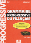 GRAMMAIRE PROGRESSIVE DU FRAN�AIS 3� EDITI�N LIVRE+CD NIVEAU D�BUTANT