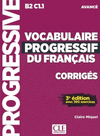 VOCABULAIRE PROGRESSIF DU FRANAIS 3 DITION - NIVEAU AVANCE - CORRIGES