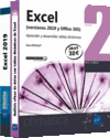 EXCEL (VERSIONES 2019 Y OFFICE 365) - PACK DE 2 LIBROS: APRENDER Y DESARROLLAR T