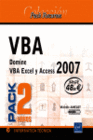 VBA - PACK 2 LIBROS: DOMINE VBA EXCEL Y ACCESS 2007