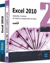 EXCEL 2010 PACK 2 LIBROS APRENDER E INICIARSE EN MACROS