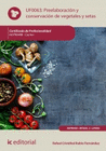 PREELABORACION Y CONSERVACION DE VEGETALES Y SETAS HOTR0408 COCINA