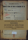 ENTERADO JUSTICIA MILITAR DE GUERRA EN CORDOBA