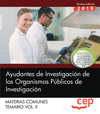 AYUDANTES DE INVESTIGACIN DE LOS ORGANISMOS PBLICOS DE INVESTIGACIN. MATERIAS