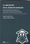 LA OBLIGATIO EN EL DERECHO ROMANO