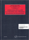 COMENTARIO ARTICULADO A LA REFORMA CIVIL Y PROCESAL EN MATERIA DE DISCAPACIDAD