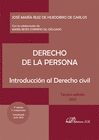 DERECHO DE LA PERSONA. INTRODUCCIÓN AL DERECHO CIVIL