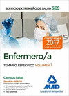 ENFERMERO/A DEL SERVICIO EXTREMEO DE SALUD (SES). TEMARIO ESPECFICO VOLUMEN 1