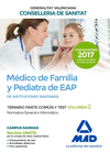 M�DICO DE FAMILIA Y PEDIATRA DE EAP DE INSTITUCIONES SANITARIAS DE LA CONSELLERIA DE SANITAT DE LA GENERALITAT VALENCIANA. TEMARIO PARTE COM�N Y TEST 