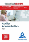 AUXILIAR ADMINISTRATIVO DEL SERVICIO DE SALUD DE LA COMUNIDAD DE MADRID. TEST