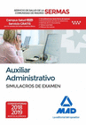 AUXILIAR ADMINISTRATIVO DEL SERVICIO DE SALUD DE LA COMUNIDAD DE MADRID. SIMULACROS EXAMEN