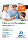 ENFERMERO/A ESPECIALISTA DEL SERVICIO GALLEGO DE SALUD. TEMARIO COMN Y TEST