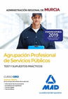 AGRUPACIN PROFESIONAL DE SERVICIOS PBLICOS DE LA ADMINISTRACIN REGIONAL DE MURCIA. TEST Y SUPUESTOS PRCTICOS