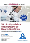 T�CNICO ESPECIALISTA EN LABORATORIO DE DIAGN�STICO CL�NICO DEL SERVICIO MURCIANO DE SALUD. TEMARIO PARTE ESPEC�FICA VOLUMEN 1