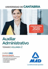 AUXILIAR ADMINISTRATIVO DE LA UNIVERSIDAD DE CANTABRIA. TEMARIO VOLUMEN 2