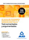 TEST COMENTADOS PARA OPOSICIONES DE LA LEY 39/2015, DEL  PROCEDIMIENTO ADMINISTRATIVO COM�N DE LAS ADMINISTRACIONES P�BLICAS