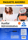 PAQUETE AHORRO AUXILIAR ADMINISTRATIVO DEL AYUNTAMIENTO DE MADRID. AHORRA 60 � (INCLUYE TEMARIOS 1 Y 2; TEST; PRUEBA DE OFIM�TICA (OFFICE PROFESSIONAL