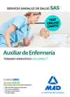 AUXILIAR DE ENFERMERA DEL SERVICIO ANDALUZ DE SALUD. TEMARIO ESPECFICO VOLUMEN 1