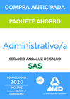 PAQUETE AHORRO Y TEST ONLINE GRATIS ADMINISTRATIVO DEL SERVICIO ANDALUZ DE SALUD. AHORRA 48  (INCLUYE TEMARIO COMN; TEMARIO ESPECFICO VOLMENES 1, 