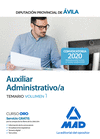 AUXILIAR ADMINISTRATIVO DE LA DIPUTACIN PROVINCIAL DE VILA. TEMARIO VOLUMEN 1