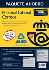 PAQUETE AHORRO PERSONAL LABORAL CORREOS 2020. AHORRA 68 � (INCLUYE TEMARIOS 1 Y 2; TEST; NUEVOS TEST COMENTADOS Y ARGUMENTADOS; SIMULACROS DE EXAMEN 1