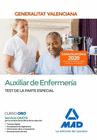 AUXILIAR DE ENFERMERA DE LA ADMINISTRACIN DE LA GENERALITAT VALENCIANA. TEST DE LA PARTE ESPECIAL