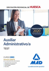 AUXILIAR ADMINISTRATIVO DE LA DIPUTACIN PROVINCIAL DE HUESCA. TEST