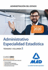 ADMINISTRATIVO DE LA ADMINISTRACIN DEL ESTADO, ESPECIALIDAD ESTADSTICA. TEMARIO VOLUMEN 3