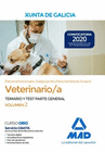 VETERINARIO/A DE LA XUNTA DE GALICIA (PERSONAL FUNCIONARIO, SUBGRUPO A1 Y PERSONAL LABORAL, GRUPO I). TEMARIO PARTE GENERAL Y TEST VOLUMEN 2