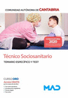 TCNICO SOCIOSANITARIO DE LA COMUNIDAD AUTNOMA DE CANTABRIA. TEMARIO Y TEST ESPECFICO