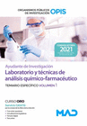 AYUDANTE DE INVESTIGACIN DE LOS ORGANISMOS PBLICOS DE INVESTIGACIN. LABORATORIO Y TCNICAS DE ANLISIS QUMICO-FARMACUTICO.  TEMARIO ESPECFICO VO