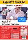 AUXILIAR ADMINISTRATIVO COMUNIDAD DE MADRID. AHORRA 67  (INCLUYE TEMARIOS 1 Y 2; TEST; SIMULACROS DE EXAMEN; SUPUESTOS PRCTICOS Y SIMULACROS DE EXAM
