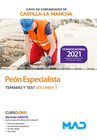 PE�N ESPECIALISTA DE LA JUNTA DE COMUNIDADES DE CASTILLA-LA MANCHA. TEMARIO Y TEST VOLUMEN 1