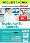 PAQUETE AHORRO T�CNICO AUXILIAR DE FARMACIA DEL SERMAS. AHORRA 48 � (INCLUYE TEMARIO VOL�MENES 1, 2 Y 3; TEST; Y ACCESO A CURSO ORO)