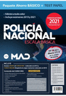 PAQUETE AHORRO BÁSICO + TEST PAPEL POLICÍA NACIONAL ESCALA BÁSICA. AHORRA 171 € + 5% DESCUENTO ONLINE (TEMARIOS 1, 2, 3, 4; TEST; SIMULACROS 1, 2 Y 3;