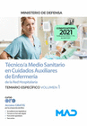 TCNICO/A MEDIO SANITARIO EN CUIDADOS AUXILIARES DE ENFERMERA DE LA RED HOSPITALARIA DEL MINISTERIO DE DEFENSA. TEMARIO ESPECFICO VOLUMEN 1