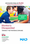 MONITOR/A DISCAPACIDAD DEL INSTITUTO FORAL DE BIENESTAR SOCIAL DE LA DIPUTACI�N FORAL DE �LAVA. MATERIAS COMUNES Y TEST