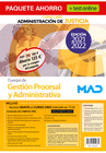 PAQUETE AHORRO +TEST ONLINE GESTI�N PROCESAL Y ADMINISTRATIVA (TURNO LIBRE).  AHORRA 123 � +5% DESCUENTO ONLINE (INCLUYE TEMARIOS 1, 2 Y 3; SUPUESTOS 