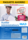 PAQUETE AHORRO AUXILIAR ADMINISTRATIVO/A. AHORRA 71 � +5% DESCUENTO ONLINE (INCLUYE TEMARIO PARTE GENERAL Y TEST; TEMARIO PARTE ESPEC�FICA VOL�MENES 1