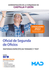 OFICIAL DE SEGUNDA DE OFICIOS. MATERIAS ESPECFICAS TEMARIO Y TEST