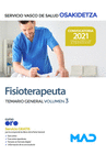 FISIOTERAPEUTA. TEMARIO GENERAL VOLUMEN 3