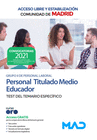 PERSONAL TITULADO MEDIO EDUCADOR GRUPO II (ACCESOS LIBRE Y ESTABILIZACI�N). TEST DEL TEMARIO ESPEC�FICO