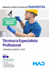 TCNICO/A ESPECIALISTA PROFESIONAL TEMARIO COMN Y TEST