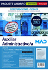 PAQUETE AHORRO + TEST PAPEL + TEST ONLINE AUXILIAR ADMINISTRATIVO/A DE CORPORACIONES LOCALES AHORRA 73 � +5% DESCUENTO ONLINE (INCLUYE EN PAPEL: TEMAR