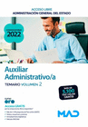 AUXILIAR ADMINISTRATIVO/A (ACCESO LIBRE) TEMARIO VOLUMEN 2