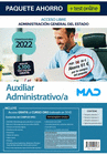 PAQUETE AHORRO + TEST ONLINE AUXILIAR ADMINISTRATIVO/A (ACCESO LIBRE) AHORRA 61 � +5% DESCUENTO ONLINE (INCLUYE  EN PAPEL: TEMARIOS 1, 2 Y 3; EJERCICI
