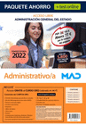 PAQUETE AHORRO + TEST ONLINE ADMINISTRATIVO/A (ACCESO LIBRE) AHORRA 77  +5% DESCUENTO ONLINE (INCLUYE EN PAPEL TEMARIOS 1, 2, 3, 4 Y 5; Y ACCESO CURS