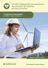 ELABORACI�N DE INVENTARIOS DE CONSUMO DE MATERIAS PRIMAS Y RECURSOS