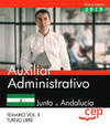 AUXILIAR ADMINISTRATIVO (TURNO LIBRE). JUNTA DE ANDALUCA. TEMARIO VOL. II.